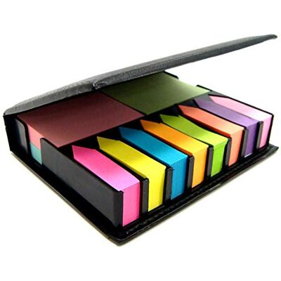 SHATCHI 1500Pcs Sticky Notes Set Memo Desktop Organiser Holder Index Tab Post Arrow Bookmark Removable Self Adhesive Flags Notepad Rectangular Fluorescent Color Gifts for Students Teachers SHATCHI 1500Pcs Sticky Notes Set Memo Desktop Organiser Holder Index Tab Post Arrow Bookmark Removable Self Adhesive Flags Notepad Rectangular Fluorescent Color Gifts for Students Teachers