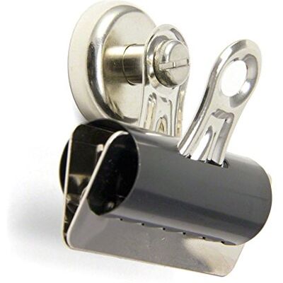 FIRST4MAGNETS Heavy Duty Grip Clip Magnet for Fridge, Whiteboard, Noticeboard, Filing Cabinet, Warehouse, Office 70mm wide 34kg Pull FIRST4MAGNETS Heavy Duty Grip Clip Magnet for Fridge, Whiteboard, Noticeboard, Filing Cabinet, Warehouse, Office 70mm wide 34kg Pull