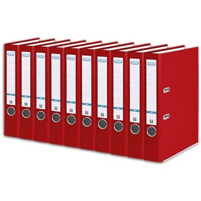 Elba Smart Pro Lever Arch File A4, Wide Removable Spine Label, 100202154 red Elba Smart Pro Lever Arch File A4, Wide Removable Spine Label, 100202154 red
