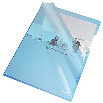 Esselte 55435 Crystal Document Wallets L Pack of 25 Transparent Esselte 55435 Crystal Document Wallets L Pack of 25 Transparent
