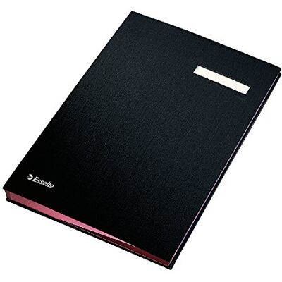 Esselte A4 Signature Book with 20 Card Dividers Black Esselte A4 Signature Book with 20 Card Dividers Black