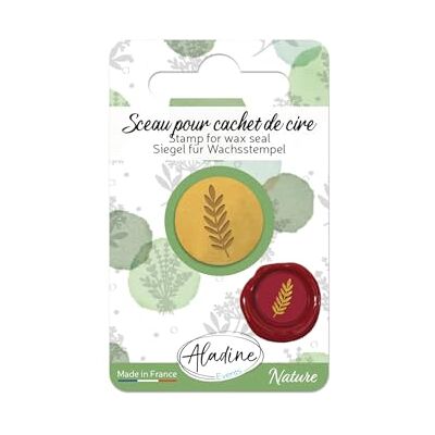 Aladine Jungle Leaf Seal for Wax Seal Brass Embosser Wax Gun for Carding, Craft 70232 Aladine Jungle Leaf Seal for Wax Seal Brass Embosser Wax Gun for Carding, Craft 70232