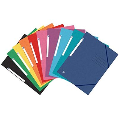 Oxford Top Fil+ 400116328 Folder with Elasticated Corners DIN A4 Pack of 10 Assorted Colours Oxford Top Fil+ 400116328 Folder with Elasticated Corners DIN A4 Pack of 10 Assorted Colours