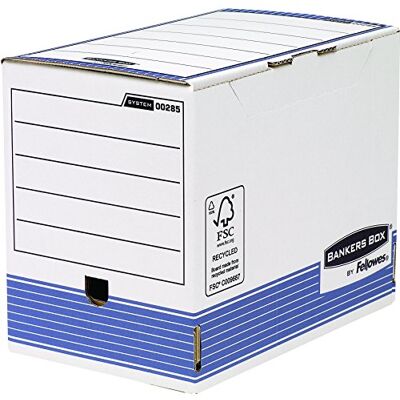 BANKERS BOX System 200 mm Wide Magazine File, A4 Size Blue BANKERS BOX System 200 mm Wide Magazine File, A4 Size Blue