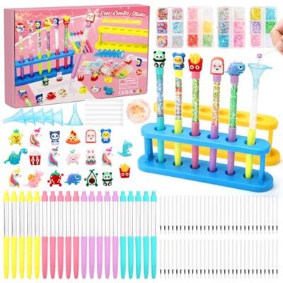 ESSALOO Pen Creator Studio, Make Your Own Pens & Pen Making Kit for Kids, Creative Art and Craft Kits with 100+ Accessories (20 Pens) ESSALOO Pen Creator Studio, Make Your Own Pens & Pen Making Kit for Kids, Creative Art and Craft Kits with 100+ Accessories (20 Pens)