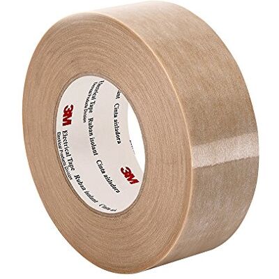 3M TapeCase 44HT 1.625" x 90yd Tan High-Tack Electrical Tape, 5" Thick, 90" Length, 1.63" Width 3M TapeCase 44HT 1.625" x 90yd Tan High-Tack Electrical Tape, 5" Thick, 90" Length, 1.63" Width