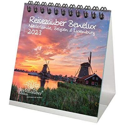 Seelenzauber Travel Magic Benelux Netherlands, Belgium and Luxembourg Desk Calendar for 2023 Format 10 cm x 10 cm Seelenzauber Travel Magic Benelux Netherlands, Belgium and Luxembourg Desk Calendar for 2023 Format 10 cm x 10 cm
