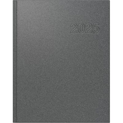 rido/idé Book Calendar Model Executive Planner (2025), 1 Page = 1 Day, A5, 400 Pages, Plastic Cover Reflection, Grey rido/idé Book Calendar Model Executive Planner (2025), 1 Page = 1 Day, A5, 400 Pages, Plastic Cover Reflection, Grey