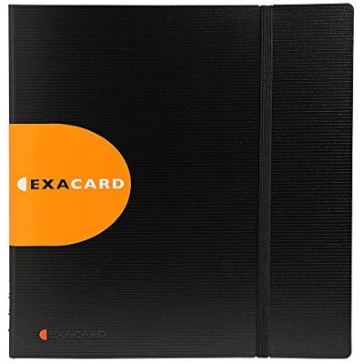 Exacompta Ref 75234E Exactive Exacard Business Card Holder 26.5 x 25 cm in Size, Holds Up To 320 Cards, 20 Sheets, Suitable for 60 x 90mm Business Cards Black Exacompta Ref 75234E Exactive Exacard Business Card Holder 26.5 x 25 cm in Size, Holds Up To 320 Cards, 20 Sheets, Suitable for 60 x 90mm Business Cards Black