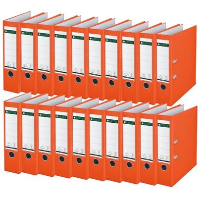 Leitz Quality Folder 180° Plastic Pack of 20 A4 8.2 cm Spine Width PP Laminated Cover 10105045 Leitz Quality Folder 180° Plastic Pack of 20 A4 8.2 cm Spine Width PP Laminated Cover 10105045