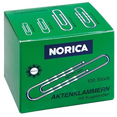 ALCO -Albert 2262 Briefklemmen met kogeleinden, geplooid, 77 mm, 100 stuks ALCO -Albert 2262 Briefklemmen met kogeleinden, geplooid, 77 mm, 100 stuks