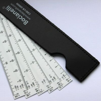 Bocianelli 15cm 6" Fan Shaped Plastic 5 Blade Scale Ruler 1:10/1:100, 1:15/150, 1:20/1:200, 1:25/1:250, 1:30/1:300, 1:33, 1:40/1:400, 1:50/1:500, 1:75/1:750, 1:125/1:1250 Bocianelli 15cm 6" Fan Shaped Plastic 5 Blade Scale Ruler 1:10/1:100, 1:15/150, 1:20/1:200, 1:25/1:250, 1:30/1:300, 1:33, 1:40/1:400, 1:50/1:500, 1:75/1:750, 1:125/1:1250