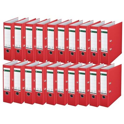 Leitz 10105025 Quality Folder 180° Plastic Pack of 20 A4 Red 8.2 cm Spine Width Polypropylene Laminated Cover Leitz 10105025 Quality Folder 180° Plastic Pack of 20 A4 Red 8.2 cm Spine Width Polypropylene Laminated Cover