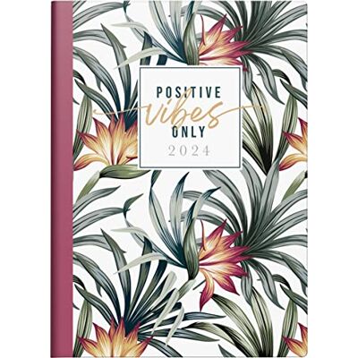 rido/idé Daily calendar "Positive Vibes" model Technik III 2024 1 page = 1 day sheet size 10 x 14 cm natural: 1 page = 1 day, Sat + Sun on one page, sheet size 10 x 14 cm rido/idé Daily calendar "Positive Vibes" model Technik III 2024 1 page = 1 day sheet size 10 x 14 cm natural: 1 page = 1 day, Sat + Sun on one page, sheet size 10 x 14 cm