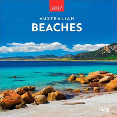 BrownTrout Australian Beaches 2027 12 x 24 Inch (Hanging) Monthly Square Wall Calendar Plastic-Free Travel Scenic Oceania Photography BrownTrout Australian Beaches 2027 12 x 24 Inch (Hanging) Monthly Square Wall Calendar Plastic-Free Travel Scenic Oceania Photography