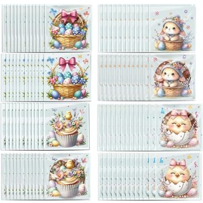 PANFHGFG 100Pcs Easter Party Treat Bags, Waterproof Clear Gift Bags, A Zippered Bags for Candies Chocolate Cookie, Small Toy Gift Wrapping, Holiday Party Treat Bag PANFHGFG 100Pcs Easter Party Treat Bags, Waterproof Clear Gift Bags, A Zippered Bags for Candies Chocolate Cookie, Small Toy Gift Wrapping, Holiday Party Treat Bag
