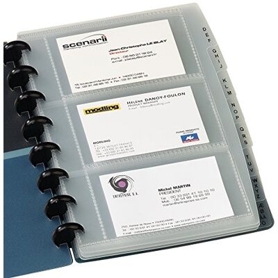Oxford Elba Proline VarioZip Pack of 10 Polypropylene Punched Pockets for Business Cards, 12.5 x 20.5 cm Oxford Elba Proline VarioZip Pack of 10 Polypropylene Punched Pockets for Business Cards, 12.5 x 20.5 cm