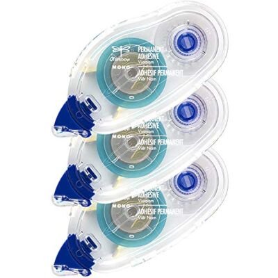 Tombow 0.33 x 39-inch Permanent Mono Adhesive Refill Value Pack for Use in 62106, Transparent Tombow 0.33 x 39-inch Permanent Mono Adhesive Refill Value Pack for Use in 62106, Transparent