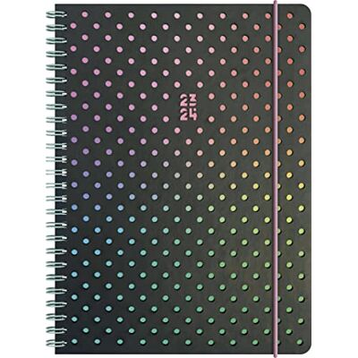BRUNNEN School Calendar "Disco" 2023/2024 2 Pages = 1 Week A5 Black/Pink BRUNNEN School Calendar "Disco" 2023/2024 2 Pages = 1 Week A5 Black/Pink