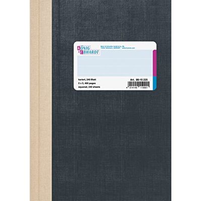König & Ebhardt König and Ebhardt 8615225 Business Book (A5 Squared 80 g/m², 240 Sheets Thread Binding) König & Ebhardt König and Ebhardt 8615225 Business Book (A5 Squared 80 g/m², 240 Sheets Thread Binding)