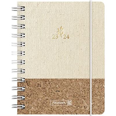 BRUNNEN Daily calendar "Natural Neutrality" 2023/2024 A6 natural, 1 page = 1 day, Sat + Sun. on one page BRUNNEN Daily calendar "Natural Neutrality" 2023/2024 A6 natural, 1 page = 1 day, Sat + Sun. on one page