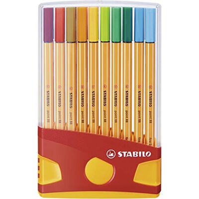 STABILO point 88 Fineliner ColorParade Pack of 20 Assorted Colours STABILO point 88 Fineliner ColorParade Pack of 20 Assorted Colours