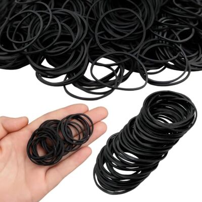 Juhuifu 500PCS Black Rubber Bands, Heavy Duty Elastic Bands, Office Fastener Set Flexible rubber for secure bundling; 500 black 38mm loops stretch to 10–15cm, for files, money, crafts, home and office use Juhuifu 500PCS Black Rubber Bands, Heavy Duty Elastic Bands, Office Fastener Set Flexible rubber for secure bundling; 500 black 38mm loops stretch to 10–15cm, for files, money, crafts, home and office use