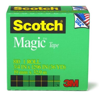 Scotch Magic Tape, 3/4 x 1296 Inches, Boxed 2 Rolls Scotch Magic Tape, 3/4 x 1296 Inches, Boxed 2 Rolls