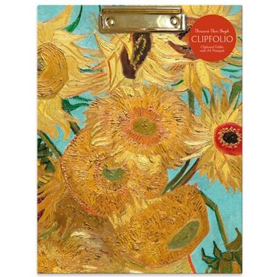 Robert Frederick A4 Clipboard Folder with Notepad Van Gogh Sunflowers Design Document Wallet Organiser, Lined Writing Pad, Office Desk Stationery Gift Robert Frederick A4 Clipboard Folder with Notepad Van Gogh Sunflowers Design Document Wallet Organiser, Lined Writing Pad, Office Desk Stationery Gift
