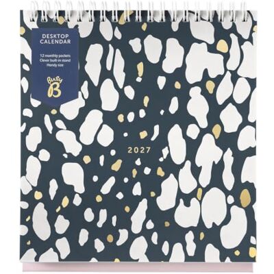 Busy B 2027 Desk Calendar Charcoal Animal Spot Stand, Flip-Top, Pockets The Desk Calendar in Charcoal Animal Spot features a built-in stand, flip-top binding & pockets. Busy B 2027 Desk Calendar Charcoal Animal Spot Stand, Flip-Top, Pockets The Desk Calendar in Charcoal Animal Spot features a built-in stand, flip-top binding & pockets.