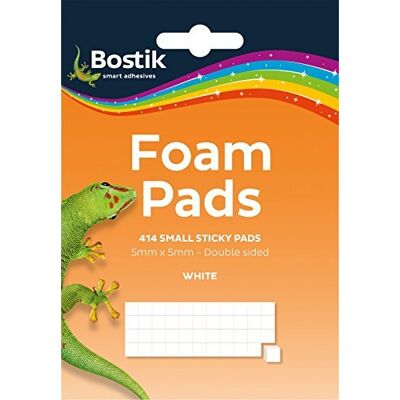 2 X Blu Tack Self Adhesive Double Sided Sticky Foam Pads 5mm x 5mm 414 Pads per Pack 2 X Blu Tack Self Adhesive Double Sided Sticky Foam Pads 5mm x 5mm 414 Pads per Pack
