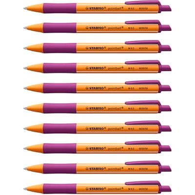 STABILO Lilac Pointball Refillable Eco-friendly Ballpoint Pen - Pen STABILO Lilac Pointball Refillable Eco-friendly Ballpoint Pen - Pen