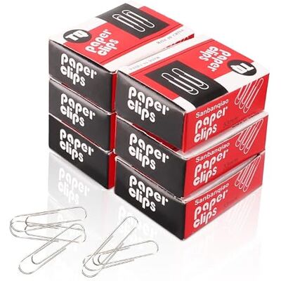 Tymyp Office Clips 33mm 600pcs Office Clips Smooth Office Clips 33mm Medium Size Office Clips Office Clips for Office Supplies, Small Office Clips for Paper Stuff Tymyp Office Clips 33mm 600pcs Office Clips Smooth Office Clips 33mm Medium Size Office Clips Office Clips for Office Supplies, Small Office Clips for Paper Stuff