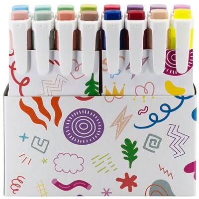 STABILO swing cool Highlighter Deskset of 16 with Assorted Pastel, Neon, and NatureCOLORS STABILO swing cool Highlighter Deskset of 16 with Assorted Pastel, Neon, and NatureCOLORS