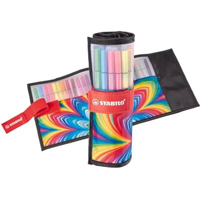 STABILO Pen 68 Premium Fibre-Tip Pen ARTY Rollerset of 25 Assorted Colours STABILO Pen 68 Premium Fibre-Tip Pen ARTY Rollerset of 25 Assorted Colours