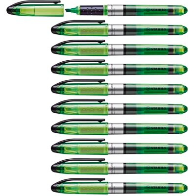 STABILO Highlighter NAVIGATOR Pack of 10 green STABILO Highlighter NAVIGATOR Pack of 10 green