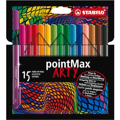 STABILO pointMax Fineliner - Multi 15 pcs STABILO pointMax Fineliner - Multi 15 pcs