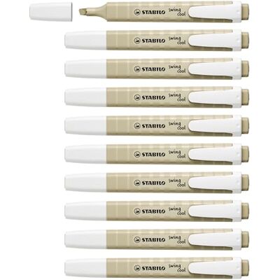 STABILO swing cool NatureCOLORS Highlighter Pack of 10 Mud Green STABILO swing cool NatureCOLORS Highlighter Pack of 10 Mud Green