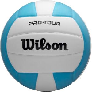 Wilson Pro Tour Volleyball, Expertly Crafted with Precision, Featuring a Pressure Lock Bladder and Premium Synthetic Cover, Perfect for Indoor Recreational Play, Official Size, Colour: Sky Blue/White Wilson Pro Tour Volleyball, Expertly Crafted with Precision, Featuring a Pressure Lock Bladder and Premium Synthetic Cover, Perfect for Indoor Recreational Play, Official Size, Colour: Sky Blue/White