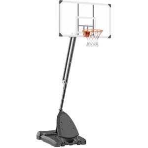 VEVOR Basketball Hoop, 7.6-10 ft Adjustable Height Portable Backboard System, 54 inch Basketball Hoop & Goal, Kids & Adults Basketball Set with Wheels, Stand, and Fillable Base, for Outdoor/Indoor VEVOR Basketball Hoop, 7.6-10 ft Adjustable Height Portable Backboard System, 54 inch Basketball Hoop & Goal, Kids & Adults Basketball Set with Wheels, Stand, and Fillable Base, for Outdoor/Indoor