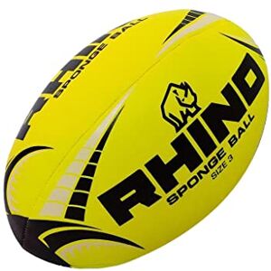 Rhino Sponge Rugby Ball, 3 (eu), yellow/black Rhino Sponge Rugby Ball, 3 (eu), yellow/black