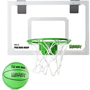 SKLZ Pro Mini Hoop Midnight Basketball Hoop, Glow In The Dark + Kids Basketball Hoop, White/Green, 18 Inch x 12 Inch SKLZ Pro Mini Hoop Midnight Basketball Hoop, Glow In The Dark + Kids Basketball Hoop, White/Green, 18 Inch x 12 Inch