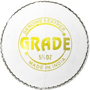 DSC 1500307 Grade Leather Cricket Ball (White) DSC 1500307 Grade Leather Cricket Ball (White)