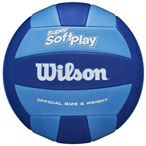 Wilson Volleyball Super Soft Play, Faux leather, Outdoor and indoor volleyball, beach volleyball, Royal/Navy Wilson Volleyball Super Soft Play, Faux leather, Outdoor and indoor volleyball, beach volleyball, Royal/Navy