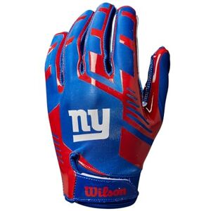 Wilson AD NFL STRETCH FIT GLOVES, Blue/Red Wilson AD NFL STRETCH FIT GLOVES, Blue/Red