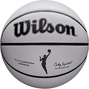 Wilson WNBA Commemorative Series Autograph Basketball Mini Size, White/Orange Wilson WNBA Commemorative Series Autograph Basketball Mini Size, White/Orange