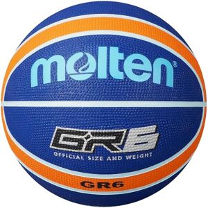 Molten GR Premium Rubber Basketball Indoor/Outdoor Play Durable Pro Pebble Grip Texture Reaction Training Size 6 For Boys age 12-14, Girls age 14 plus & Adults Blue & Orange Molten GR Premium Rubber Basketball Indoor/Outdoor Play Durable Pro Pebble Grip Texture Reaction Training Size 6 For Boys age 12-14, Girls age 14 plus & Adults Blue & Orange