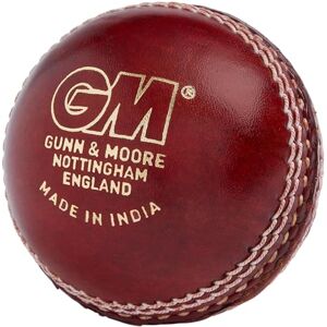 Gunn & Moore GM Cricket Ball Catalyst Grade 2 Hand Stitched Waxed Leather 58-60 Seam Stitches Mens 5.5-5.75 Ounces Red Gunn & Moore GM Cricket Ball Catalyst Grade 2 Hand Stitched Waxed Leather 58-60 Seam Stitches Mens 5.5-5.75 Ounces Red