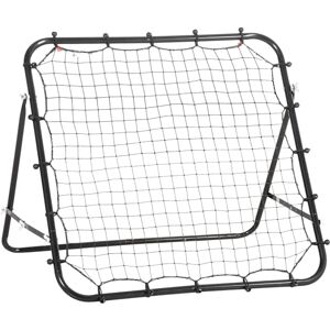 HOMCOM Rebounder Net Practise Kickback Target Goal with 5 Angles, for Teens, Adults, Softball, Football Training, Black HOMCOM Rebounder Net Practise Kickback Target Goal with 5 Angles, for Teens, Adults, Softball, Football Training, Black
