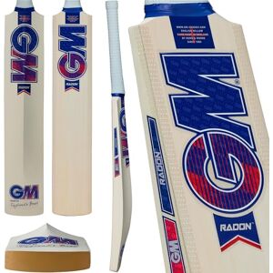 Gunn & Moore GM Radon Cricket Bat 2026 English Willow, Performance Face Profile, Control Grip, TOETEK Toe Guard, Full Size Short Handle, Made in England by Gunn & Moore GM Radon Cricket Bat 2026 English Willow, Performance Face Profile, Control Grip, TOETEK Toe Guard, Full Size Short Handle, Made in England by